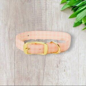 Bear & Ollie’s Pink Gingham Collar Small